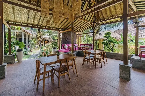 Dining space at Healing Herbs Cafe